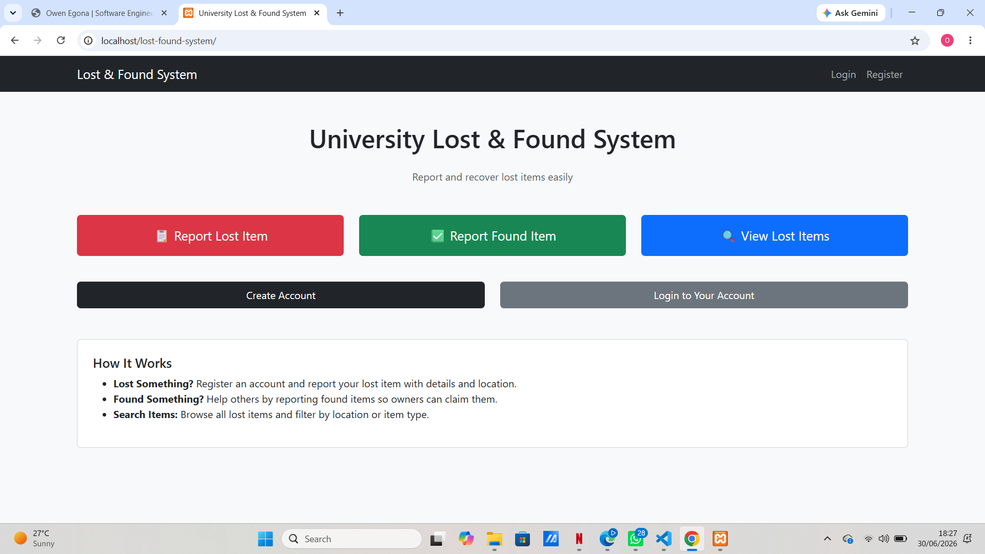 Lost and Found System